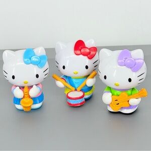 Sanrio Hello Kitty Music Collection Three MEOW-sicians‎ Figurines Dated 2012